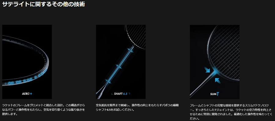 バボラ バドミントンラケット サテライト ライト 品番：602446