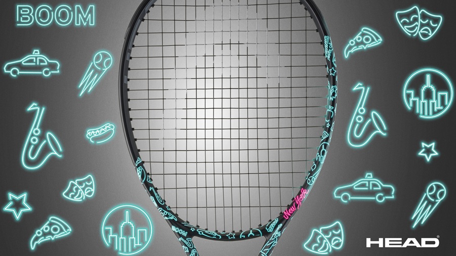 ヘッド テニスラケット BOOM MPLネオン2025＜231655＞