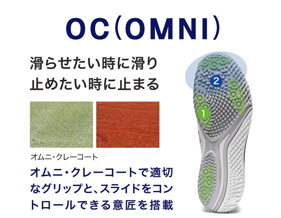 アシックス テニスシューズ ゲルレゾリューション9OC（WIDE