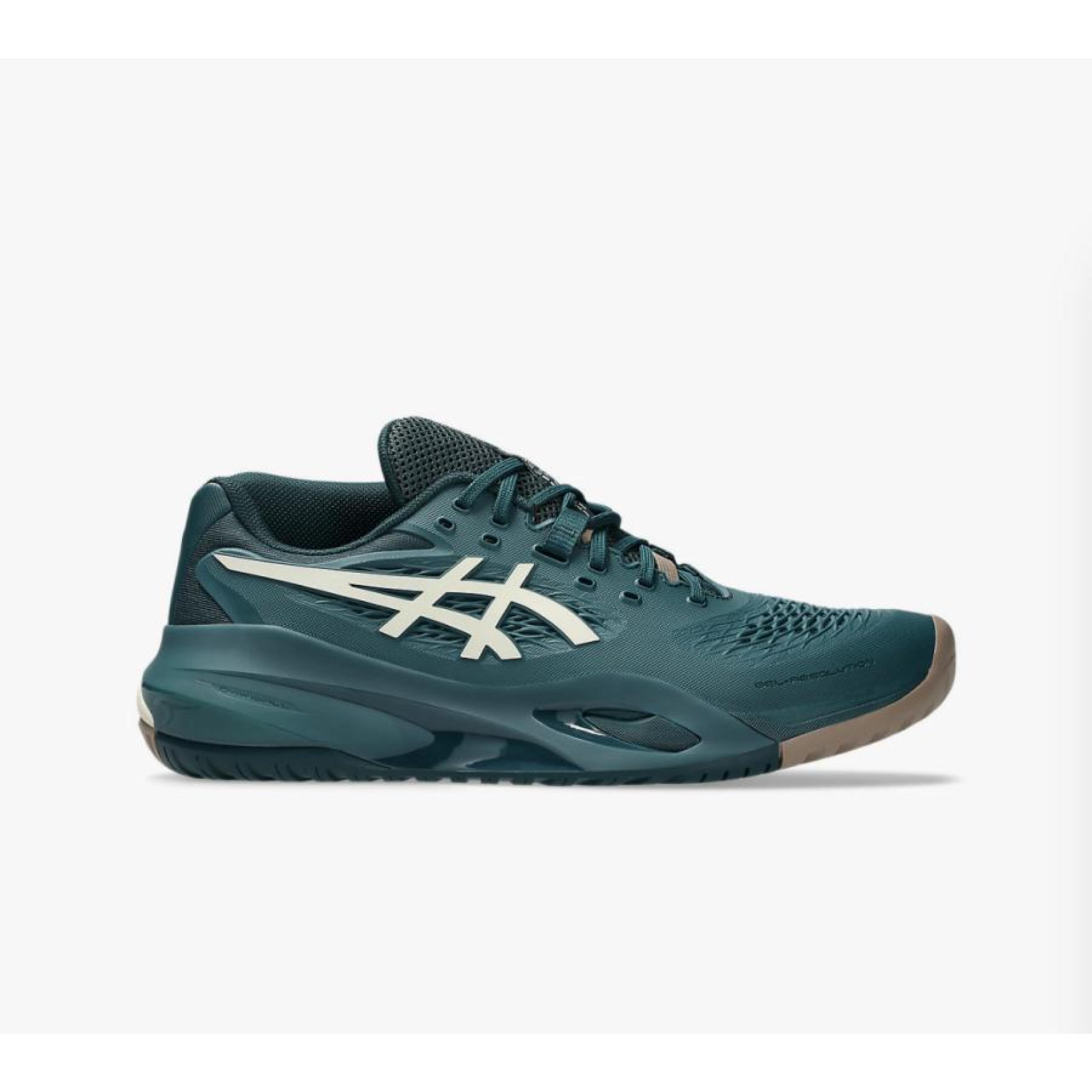 アシックス テニスシューズ ゲルレゾリューションX サクソングリーン